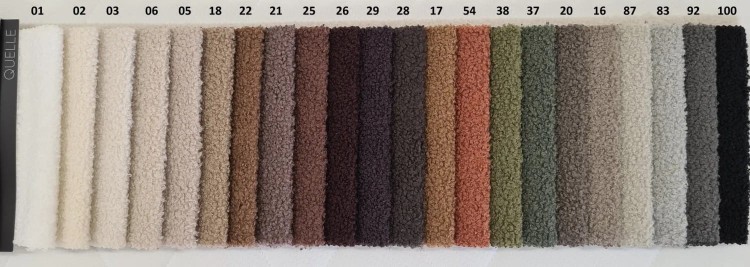 Próbnik kolorów tkaniny QUELL dla sofy Lumena